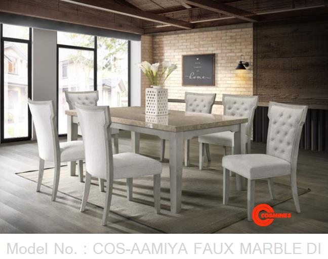 COS-AAMIYA FAUX MARBLE DINING